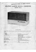 Heathkit XC-6-6 meters-converter - Manual - Schematics 